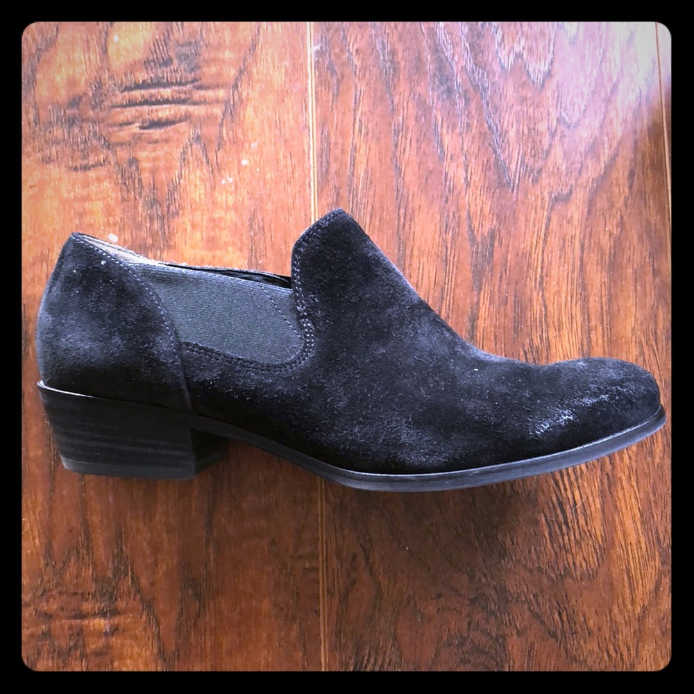 Paul Green black suede ankle Chelsea boots 6